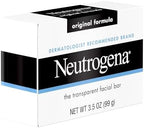 Transparent cleansing bar for sensitive skin free from harsh detergents dyes