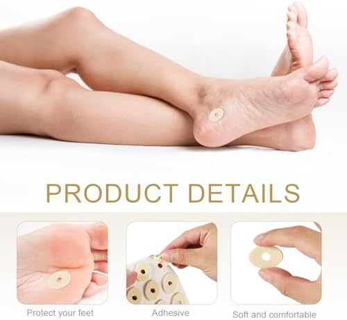 Latex sponge foot care cushions for men and women suffering from corns.