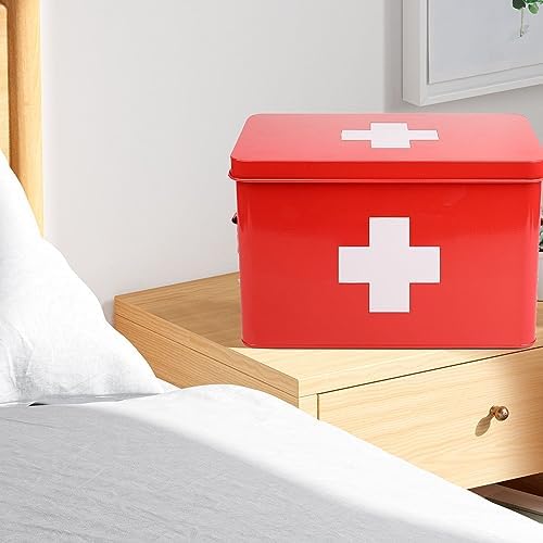 Flexzion first aid organizer being used for home emergency supplies storage.