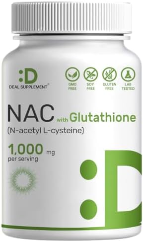 Deal Supplement NAC 240 capsules bottle side view