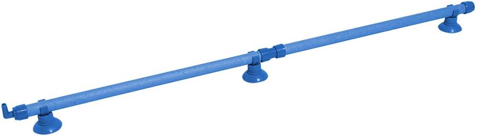 Quickun aquarium air stone bubble wall tube front view underwater creating a dense curtain of oxygen bubbles.