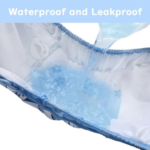 LittleForBig Little Blue waterproof diaper wrap side profile
