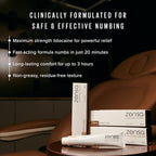 Zensa topical anesthetic cream 30 grams tube showing clear application safety instructions