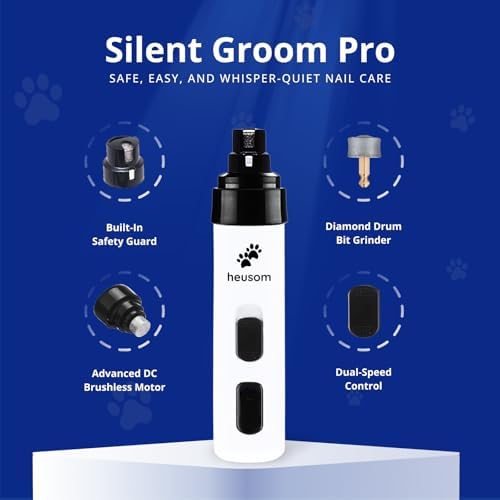KACHEEG premium pet grooming kit presentation displaying diamond bit grinding wheel construction