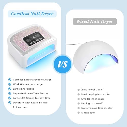 Aedavey nail lamp base and interior LED bead arrangement