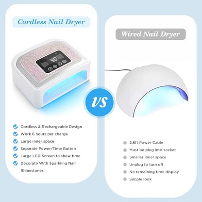 Aedavey nail lamp base and interior LED bead arrangement