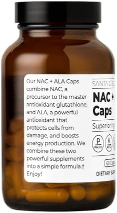 Santa Cruz Paleo NAC plus ALA clean ingredients label