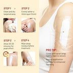 Side view of Acolye two ounce numbing cream bottle showing application instructions