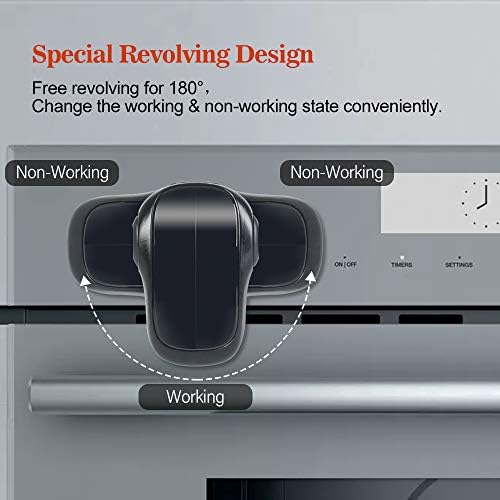 Eudemon oven door lock showing double button safety design
