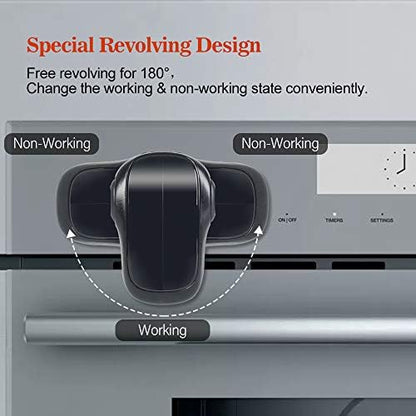 Eudemon oven door lock showing double button safety design