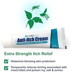 A white squeeze tube of CareAll topical analgesic cream with clear blue branding accents for rapid sting relief.