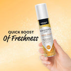 Talc-free intimate moisture absorbing spray for sensitive skin
