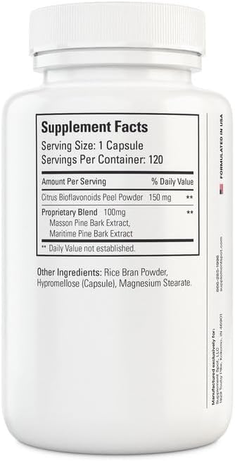Supplement Spot Maximum Pine Bark Extract maritime pine bark ingredients display