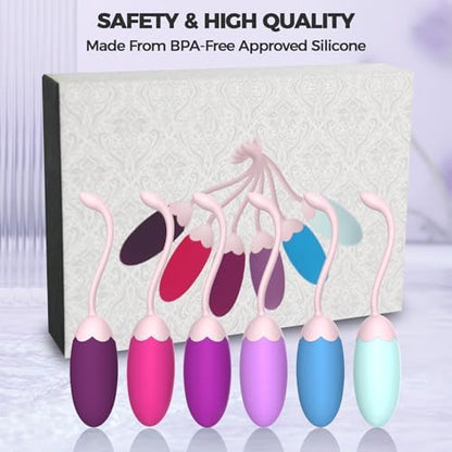 Six progressive Fenhua silicone Kegel exercise weights