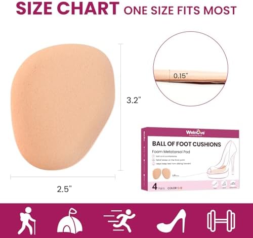 Side profile of slim profile khaki foot inserts for women.