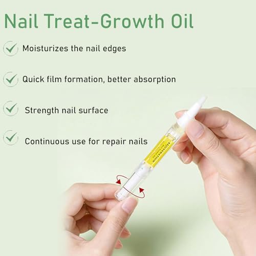 Rejuvenation nail growth oil bottle and brush applicator