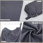 Grey and white reusable diaper laundry bags side by side