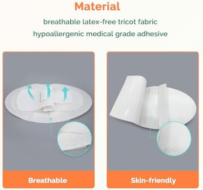 Soft breathable fabric material of catheter stabilization patch