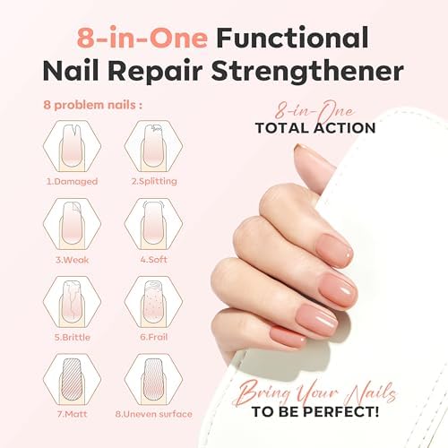 Modelones nail hardener bottle close up showing 15ml capacity
