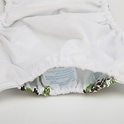 Sigzagor toddler reusable nappy flat lay showing microfleece lining