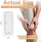 Carbou 4x10 inch surgical dressing pad showing the water-resistant adhesive border.