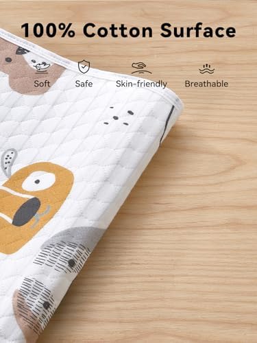 Tillyou cotton washable diaper liner folded packaging view