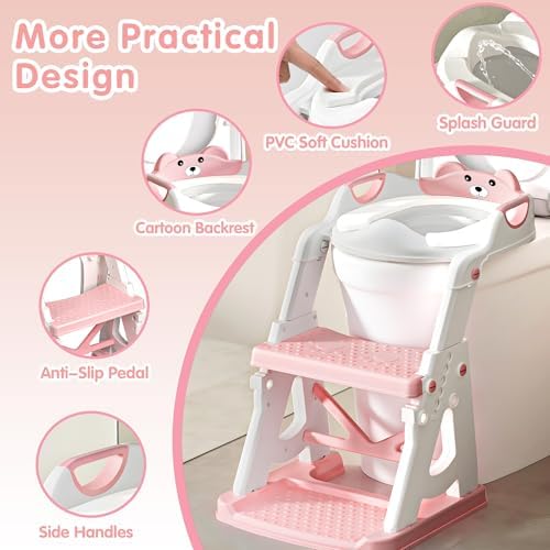 Vorykido toddler toilet trainer positioned on a standard western bathroom commode