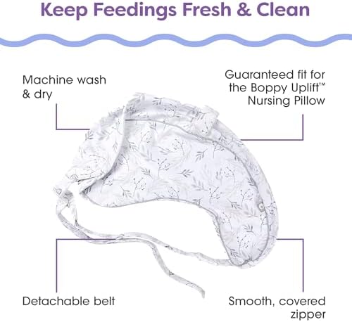 Close up of soft polyester microfiber texture on Boppy feeding pillow cover