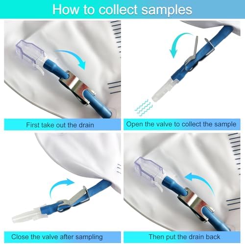 GlobalRoll urine bag with metal buckle and graduation marks