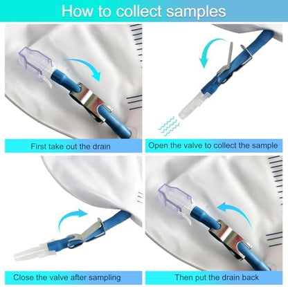 GlobalRoll urine bag with metal buckle and graduation marks