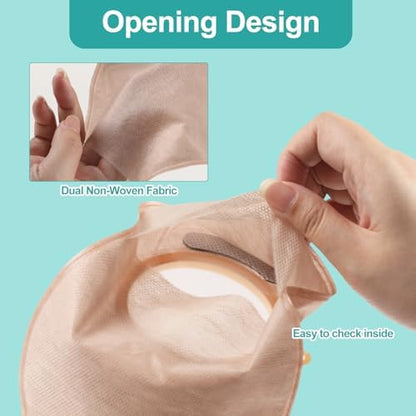 Close up of the customizable cut to fit hydrocolloid adhesive backing on the Mowell Steawoce ostomy barrier