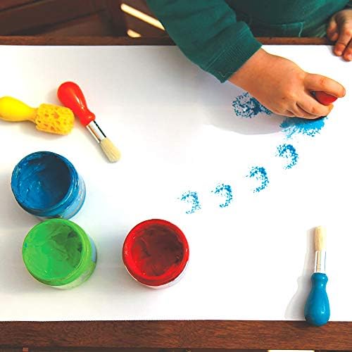 Ergonomic rounded plastic handles designed for toddler hands grip demonstration