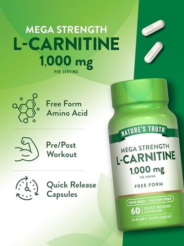 Nature's Truth L-Carnitine bottle angled perspective view