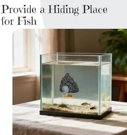Black aquatic pet sanctuary showing multiple entrance holes for fry.