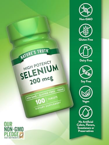 USA imported authentic Nature's Truth Selenium essential mineral dietary supplement