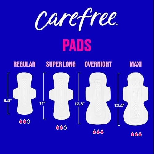 Carefree maxi pads for postpartum and period leak protection