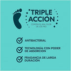 Re-xo-na Efficient Original Foot Powder â€“ Triple Action Foot & Shoe Talc | Moisture Absorption | Long-Lasting Freshness | Control de Olores | Talco Para Pies y Zapatos - Image 6
