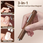 Hand using Serplex magnetic tool on gel polish