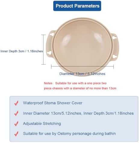 YEYSXSY ostomy supplies protective bath guard attached to its adjustable elastic waistband