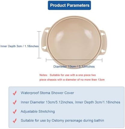 YEYSXSY ostomy supplies protective bath guard attached to its adjustable elastic waistband