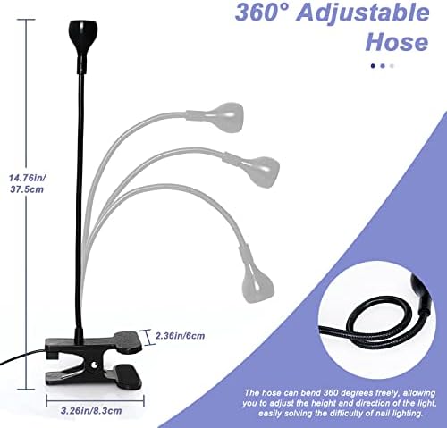 Bucice 3W UV lamp powered on for gel nail curing