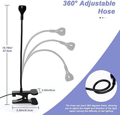 Bucice 3W UV lamp powered on for gel nail curing
