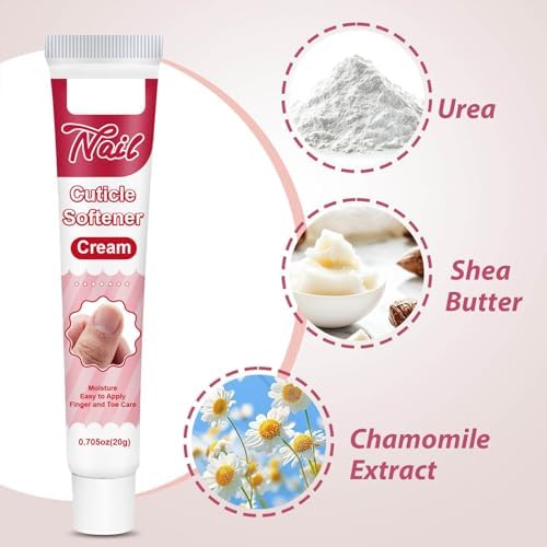 Manicure tool applying cream to nail cuticles