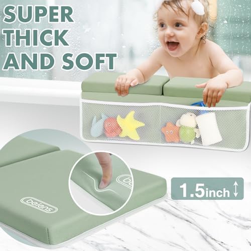 Beiens bathtub knee and arm support mat showcasing water resistant neoprene fabric surface.