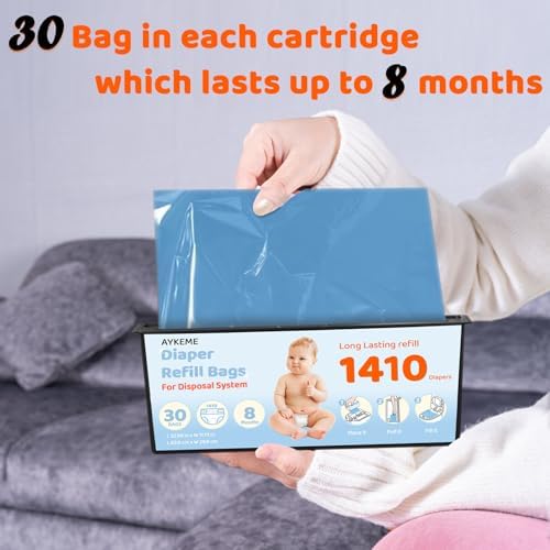 Compatible fit illustration for easy roll diaper pails