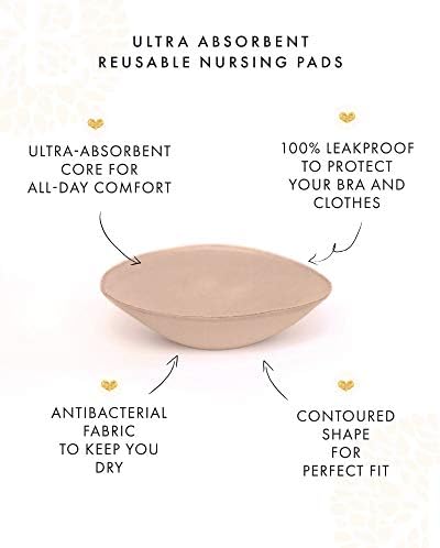 Close up of Kindred Bravely nursing pads showing 3D contoured shape