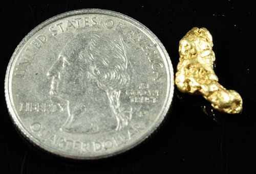 Nuggetsbygrant 1.57 grams gold nugget side scale perspective