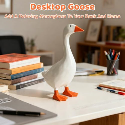 Sjzdzsw decorative goose placed on a bookshelf