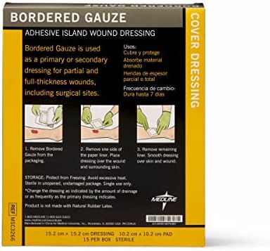 Medline medical grade surgical incision protective dressing package details
