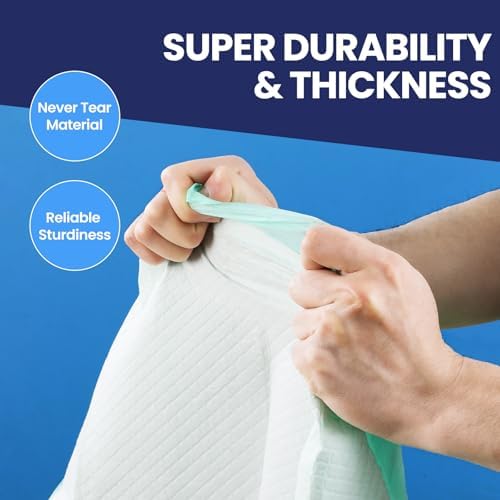Side view of Aozita leakproof medical grade underpad